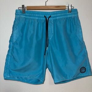 Volcom blue swim trunks size S